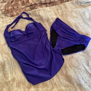 Ocean Dreams Indigo Halter Tankini